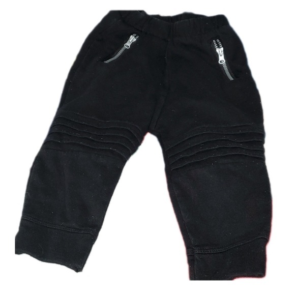 wonder nation Other - black Wonder Nation baby fleece-lined moto joggers